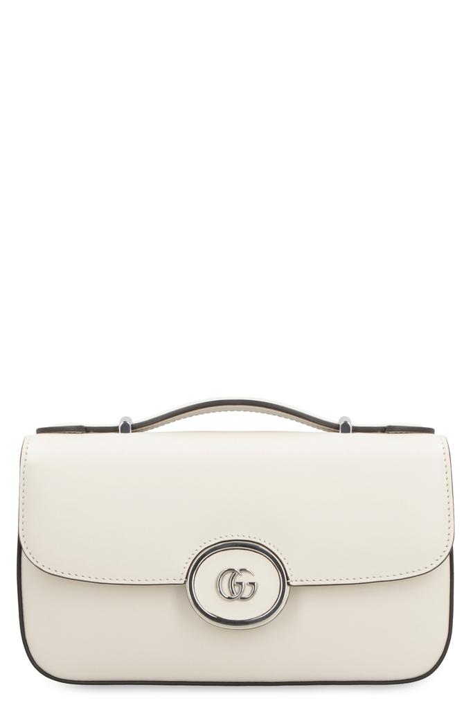 トートバッグ GUCCI Ivory Leather Small Petite Gg Handbag Gucci PETITE GG LEATHER SHOULDER BAG - Tote Bags - BeyondStyle