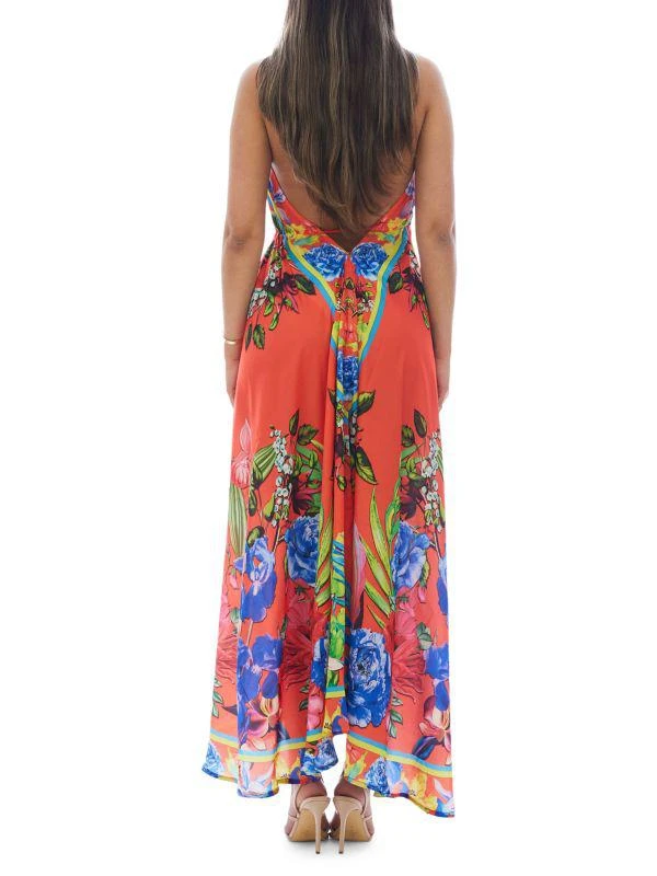 Ranee's Print Halter High Low Coverup Dress 2