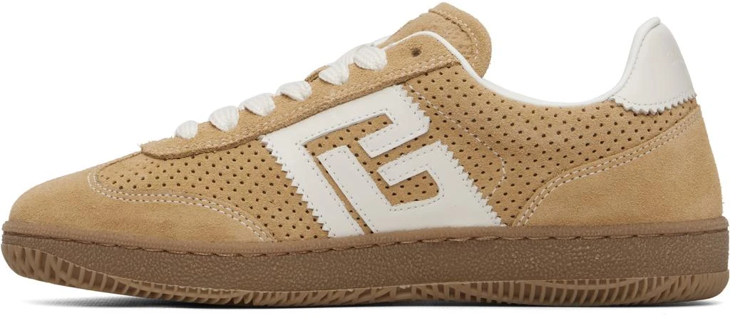 Balmain Beige Suede Balmain Swan Sneakers 3