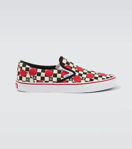 Valentino x Vans VLogo canvas slip-on shoes