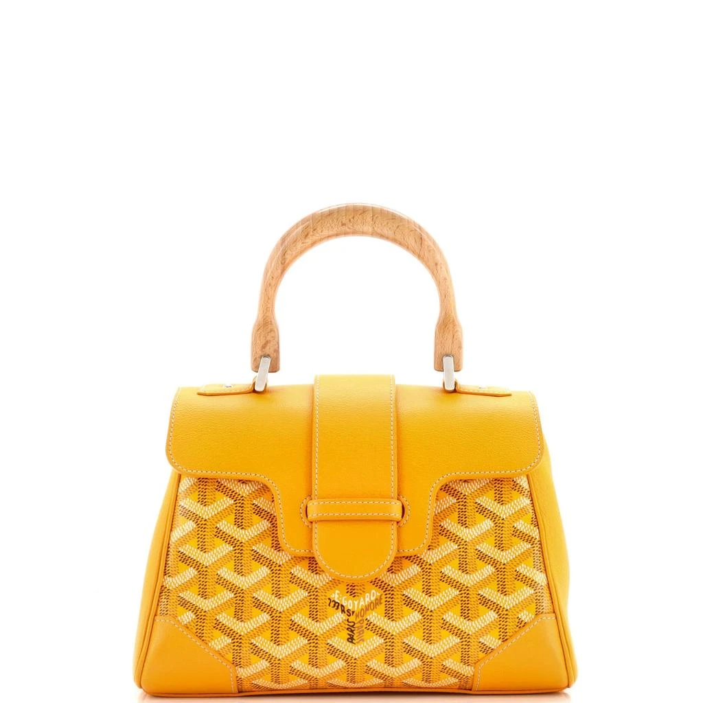 Goyard Saigon Top Handle Bag Coated Canvas with Leather Mini 1