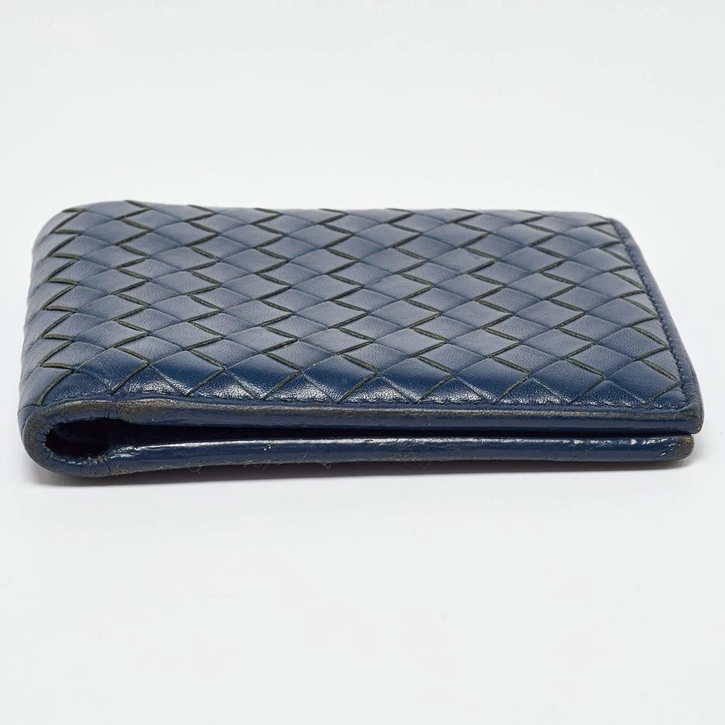 Bottega Veneta Bottega Veneta Blue Intrecciato Leather Bifold Wallet 8