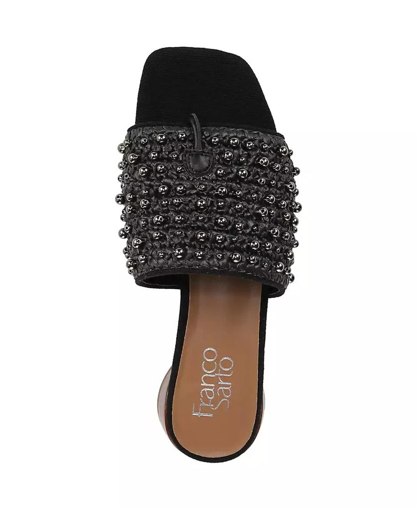 Franco Sarto Women's Loran 3 Stacked Heel Slide Dress Sandals 4