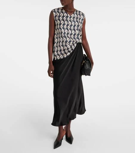 Max Mara Timetop printed silk top 2