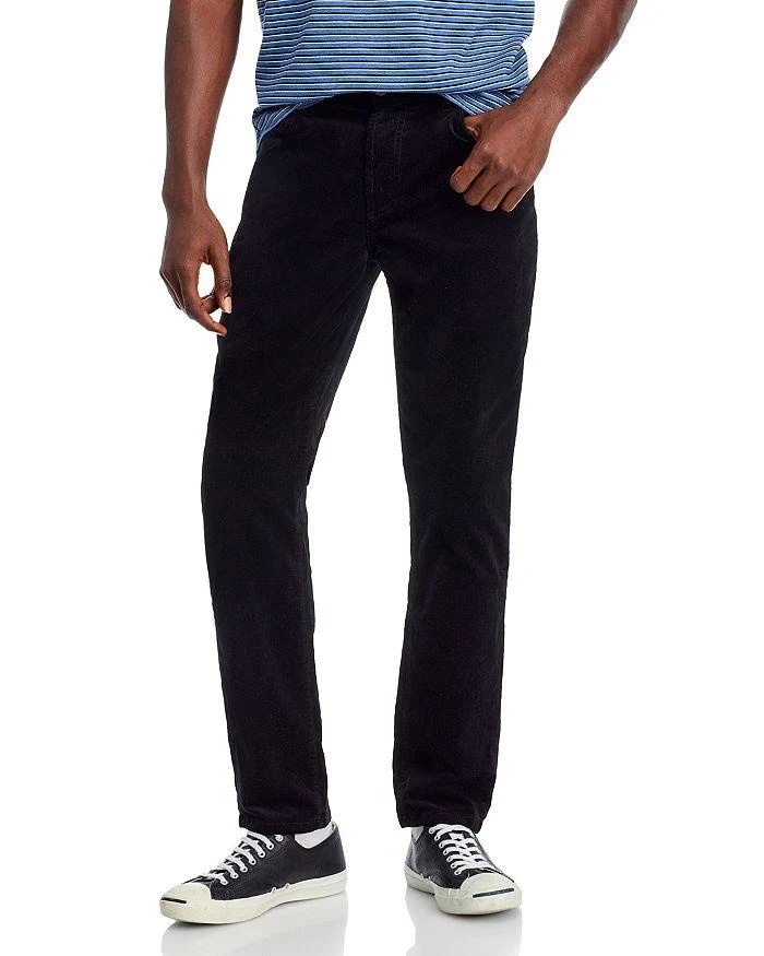 MONFRÈRE MONFRERE Brando Slim Fit Needle Cord Jeans in Noir Black 1