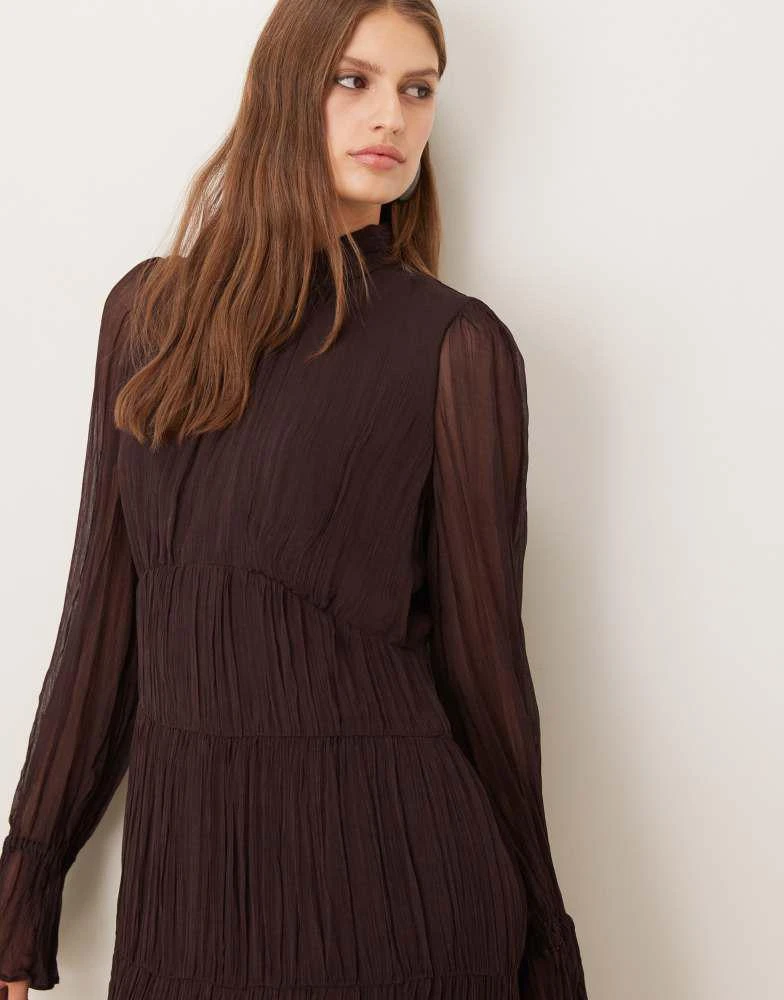 white christmas dresses Brandi Maxi Dress, in Chocolate Chiffon, Size: Medium | Show Me Your Mumu main image 1