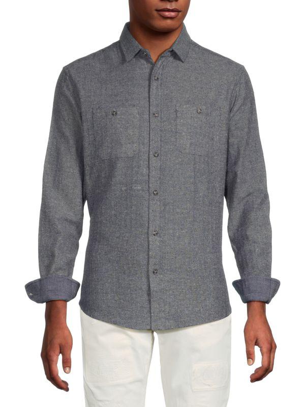 Report Herringbone Shirt