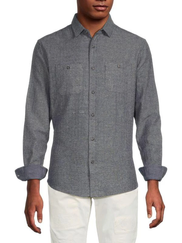 Report Herringbone Shirt 1