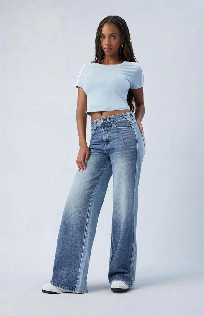 PacSun Eco Two-Tone Mid Rise Baggy Jeans 1