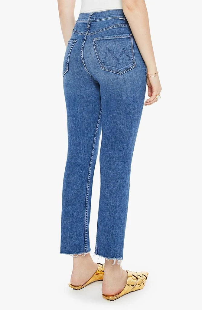 MOTHER High Waist Rider Fray Step Hem Ankle Jeans 2