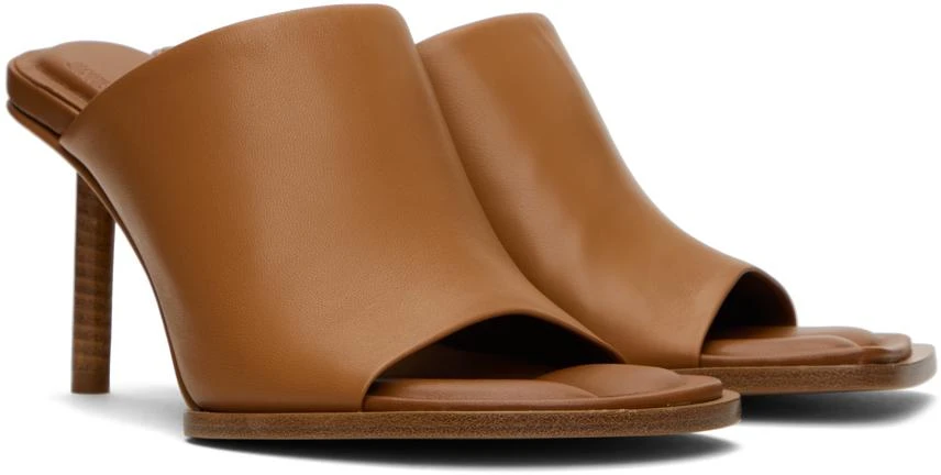 Jacquemus Tan 'Les mules rond carré' Heeled Sandals 4