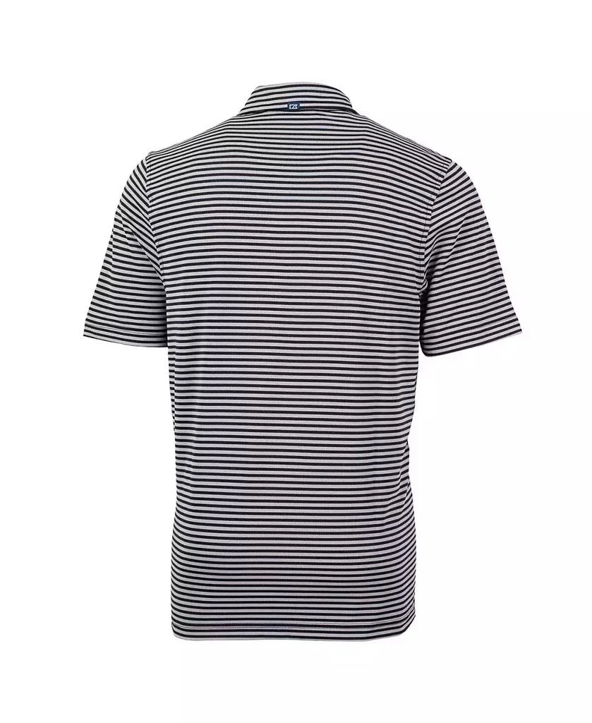 Cutter & Buck Men's Black South Carolina Gamecocks Vault DryTec Virtue Eco Pique Stripe Polo 2