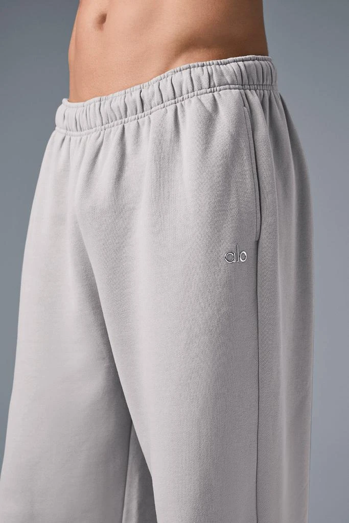 Alo Washed Accolade Straight Leg Sweatpant - Grey Sky Wash 4