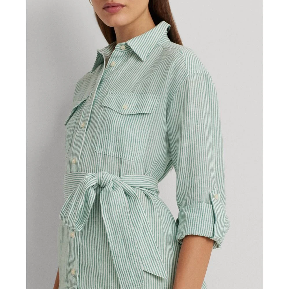 Ralph Lauren Women's Striped Belted Utility Shirt 3
