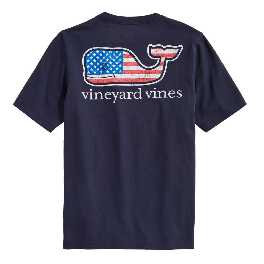 Vineyard Vines Flag Whale Short-Sleeve Pocket Tee (Toddler/Little Kids/Big Kids)