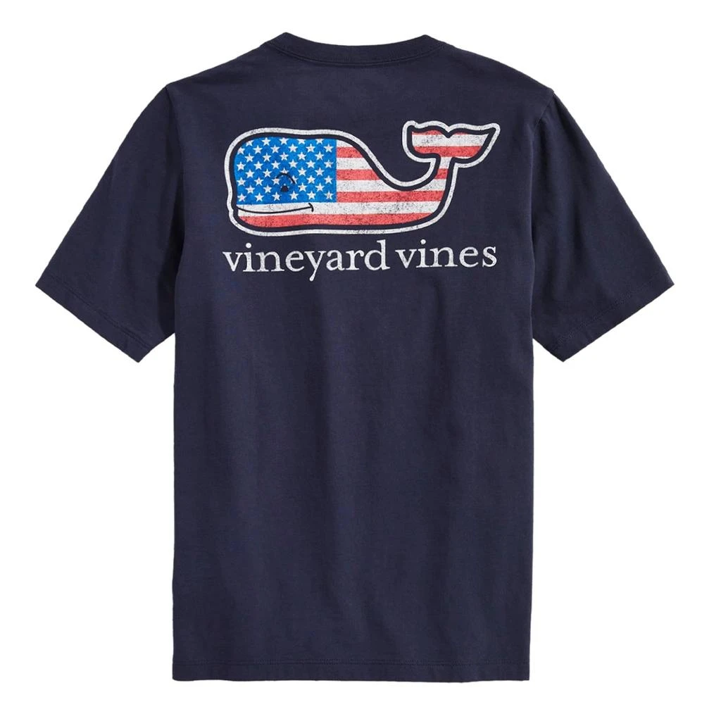 Vineyard Vines Flag Whale Short-Sleeve Pocket Tee (Toddler/Little Kids/Big Kids) 2