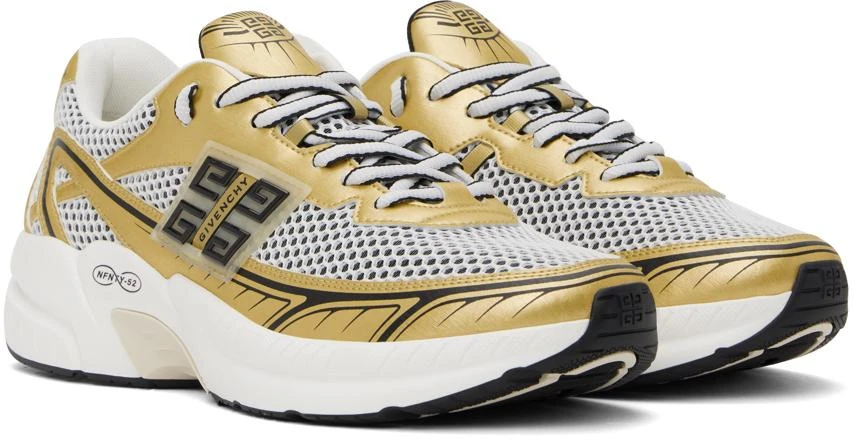 Givenchy Gold & White NFNTY-52 Sneakers 4