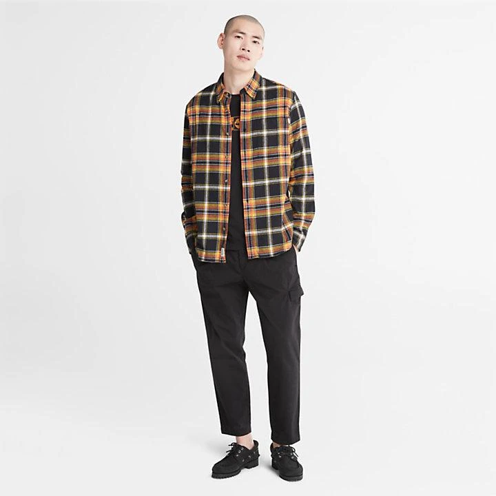 Timberland Heavy Flannel Check Shirt for Men in Black 3