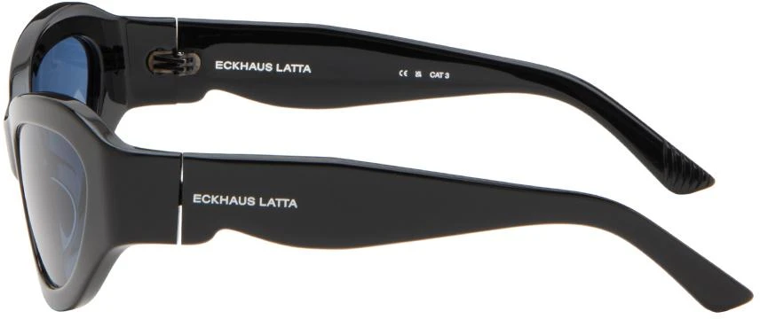 Eckhaus Latta SSENSE Exclusive Black 'The Bug' Sunglasses 3