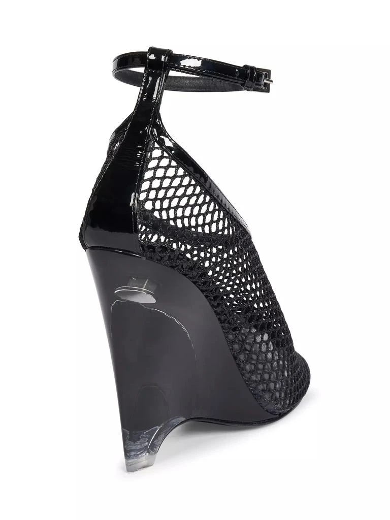 Alaïa 100MM Mesh Wedge Pumps 3