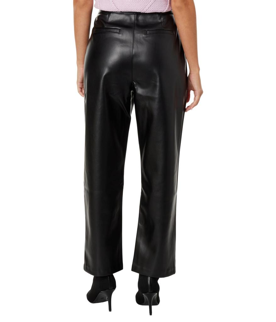 English Factory Faux Leather Pleated Trouser Pants