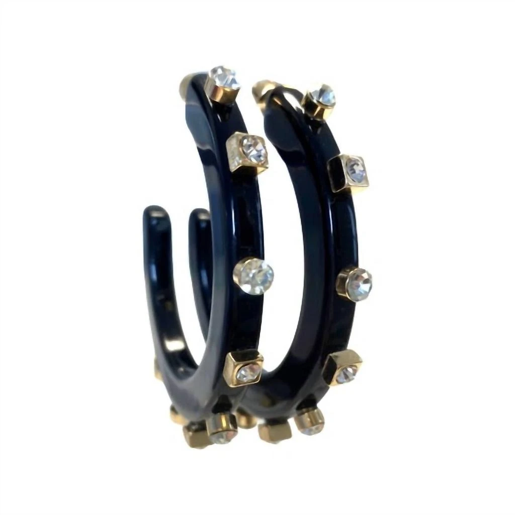 SMITH
CO Smith
Co - Women
s Large City Girl Jewel Hoop Earrings