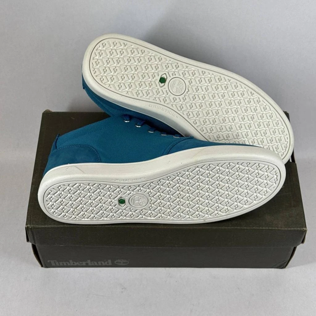 NEW TIMBERLAND men\'s groveton chukka suede canvas casual shoes in blue Shop Men main image 2
