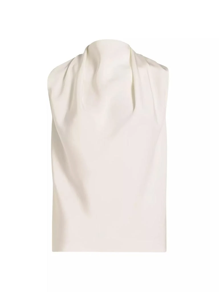 Adam Lippes Blythe High-Neck Silk Top 1