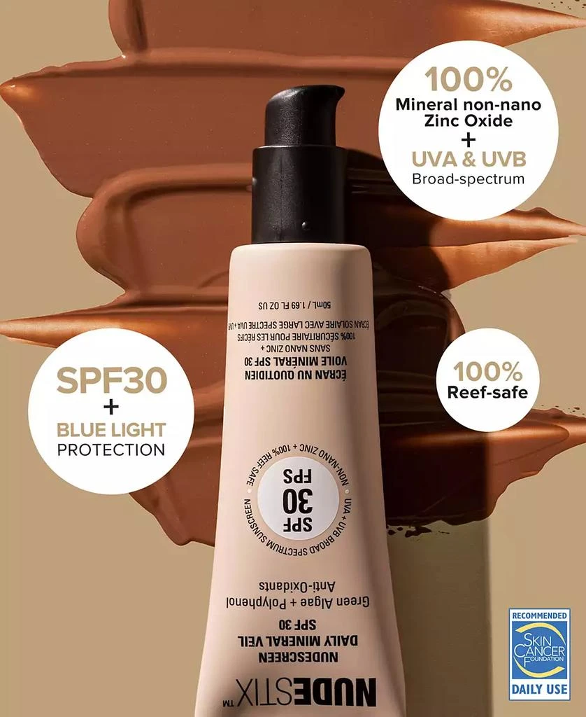 NUDESTIX Nudescreen Daily Mineral Veil SPF 30, 1.69 oz. 7
