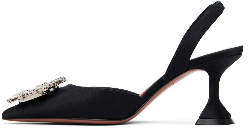 Amina Muaddi Black Begum Sling 70 Heels 3