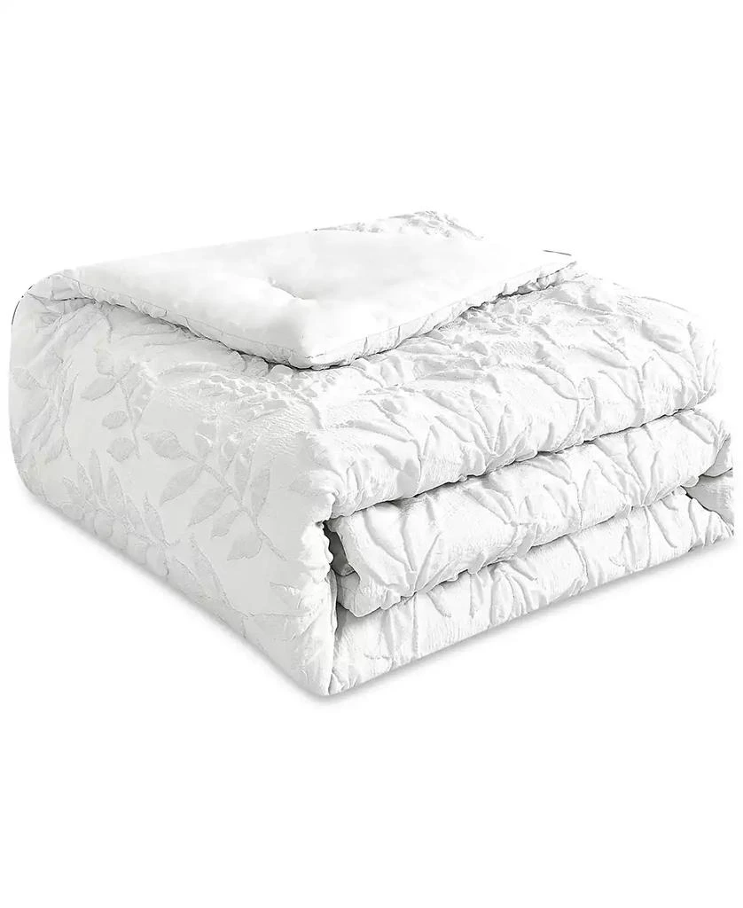 Rachel Roy Jacquard Puckered Botanical 4-Pc. Comforter Set 6