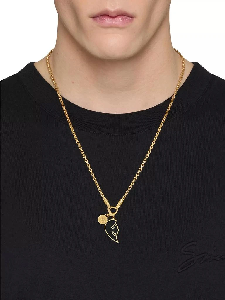 Givenchy Separable Heart Necklaces in Metal and Enamel 5