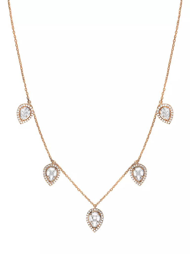 DJULA Marquise 18K Rose Gold & Marquise Diamond Necklace
