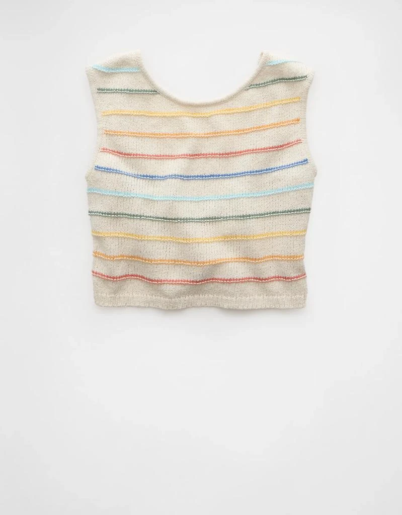 AE AE Pride Cropped Tie Back Sweater Tank Top 4