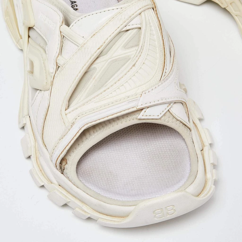 Balenciaga Balenciaga White Rubber and Neoprene Track Flat Slides Size 39 7