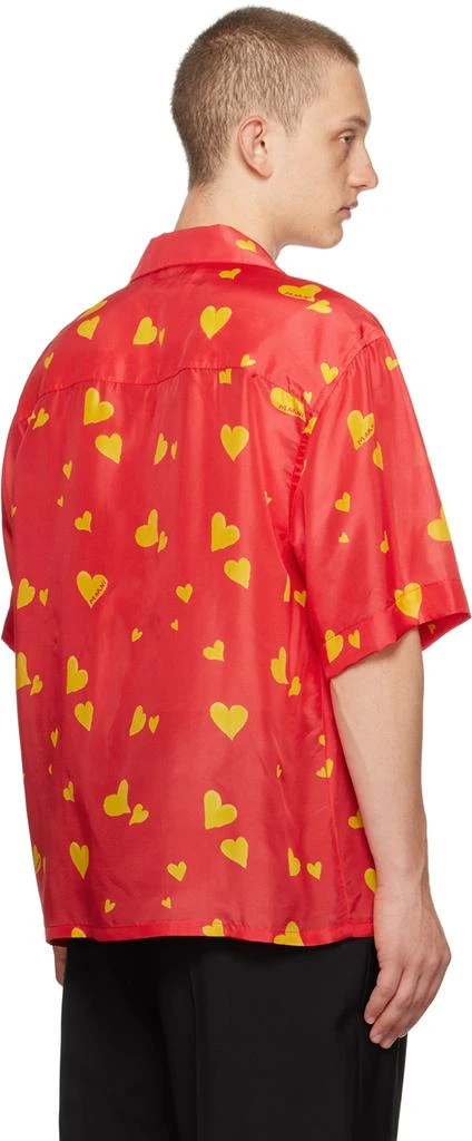 Marni Red 'Bunch Of Hearts' Shirt 3