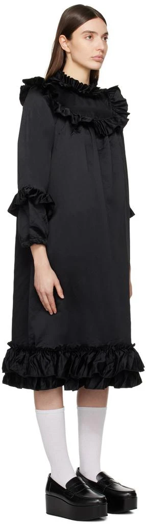 Comme des Garcons Black Ruffled Midi Dress 2