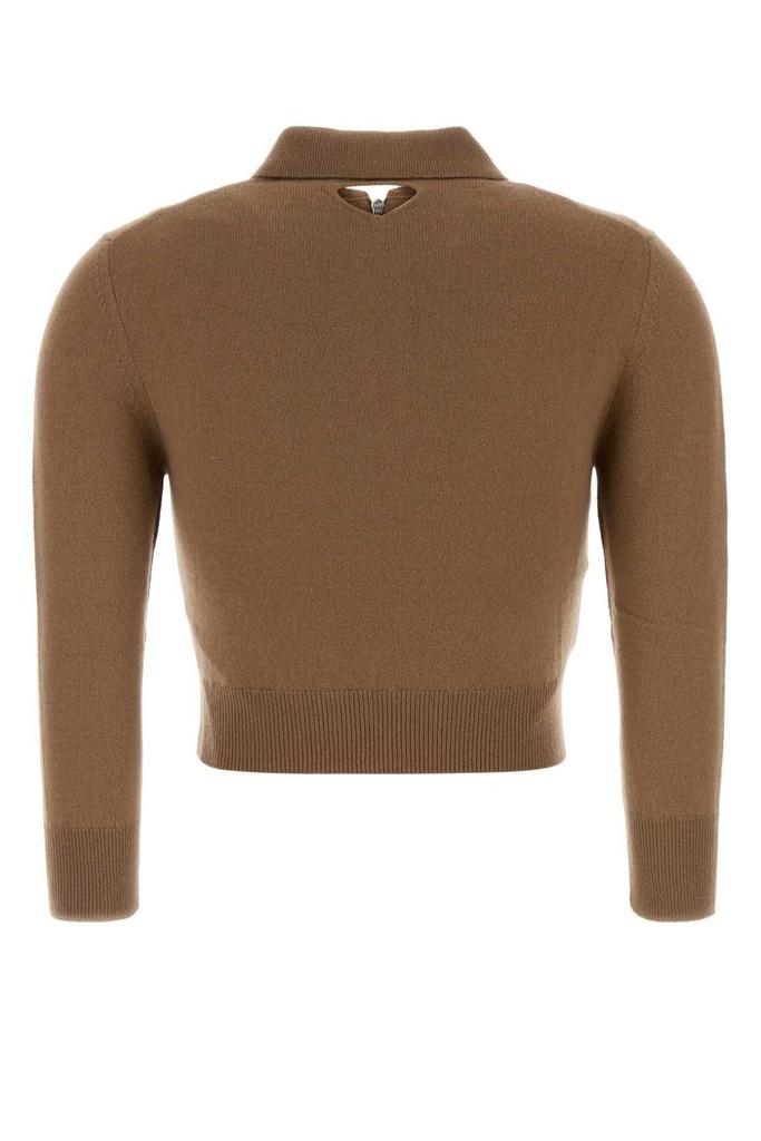 Shop Prada Half-Zipped Knitted Jumper on Sale at BeyondStyle – Get