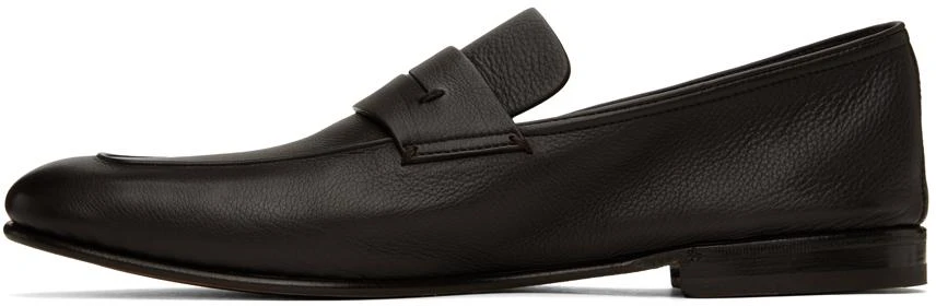 Zegna Brown Soft Calf 'L'asola' Loafers 3