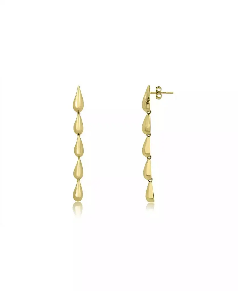 The Lovery Teardrop Dangle Earrings 14K Gold-Plated Sterling Silver
