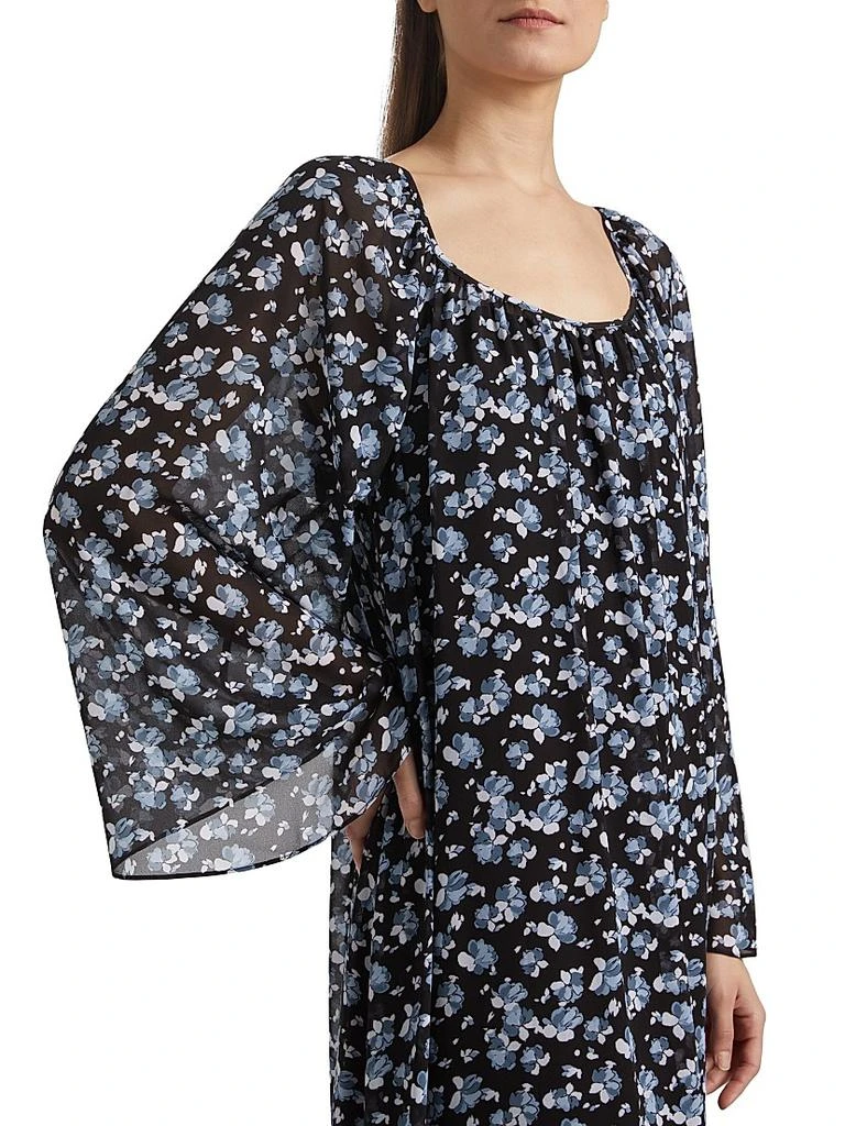 Michael Kors Floral Scoopneck Maxi Dress 6