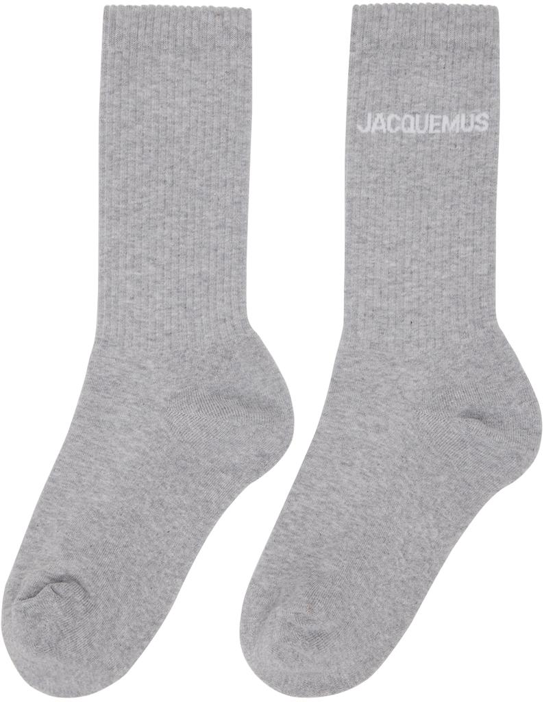 JACQUEMUS Gray Les Classiques 'Les chaussettes Jacquemus' Socks