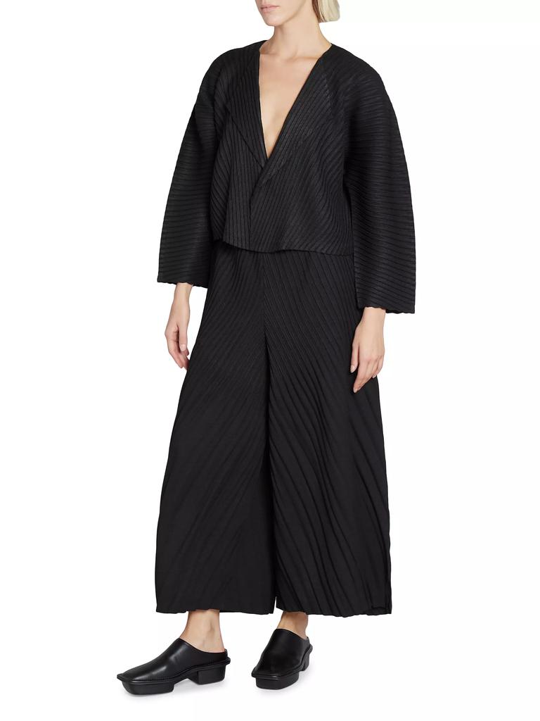 Issey Miyake Linen-Like Pleated Pants