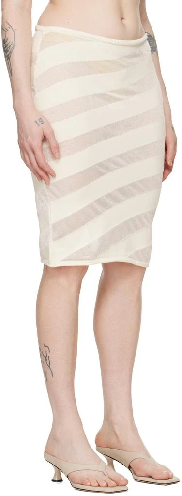 Gimaguas White Zebara Midi Skirt 2