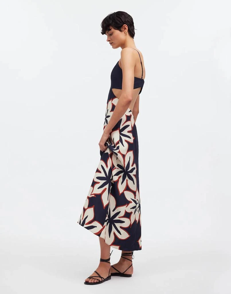 Madewell Open-Back Maxi Dress in Silk Floral 3