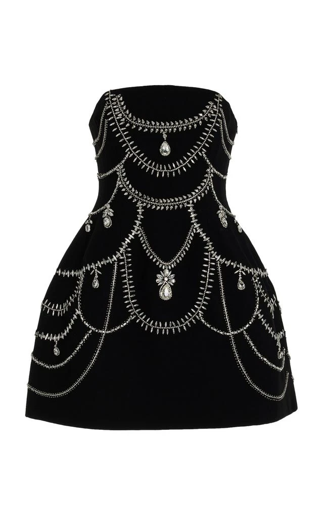 SIMKHAI SIMKHAI - Arta Bustier Mini Dress - Black - US 0 - Moda Operandi 1
