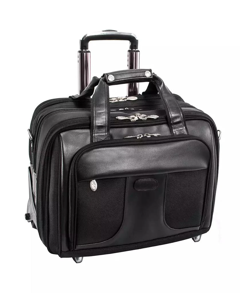 McKlein Chicago, 15" Patented Detachable -Wheeled Laptop Briefcase 4
