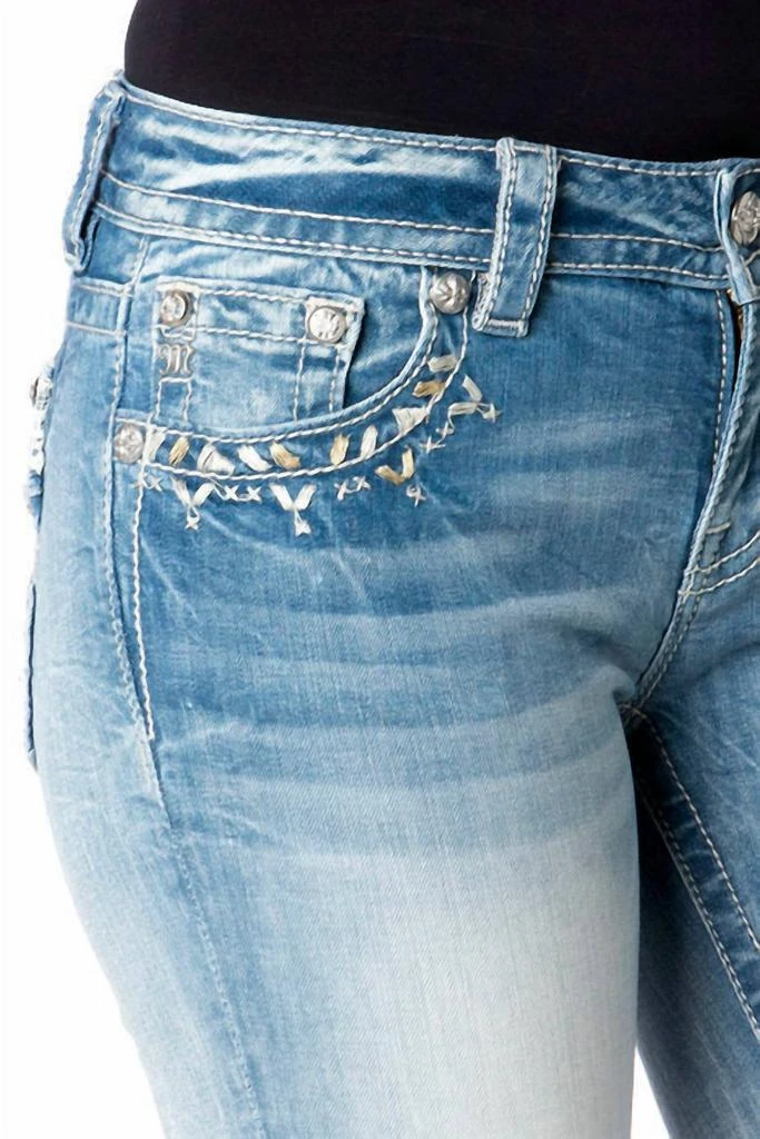 Miss Me Miss Me - Lace Me Up Capris 6