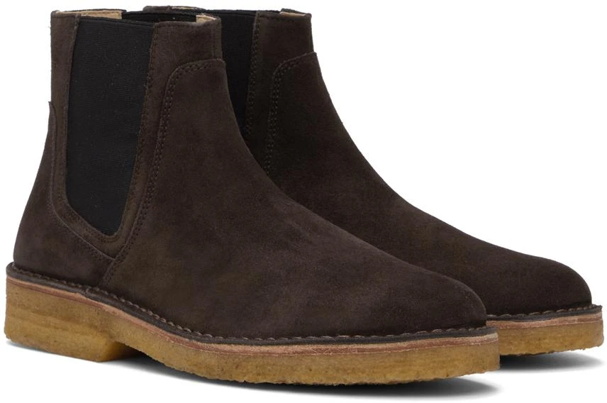 A.P.C. Brown Theodore Chelsea Boots 4