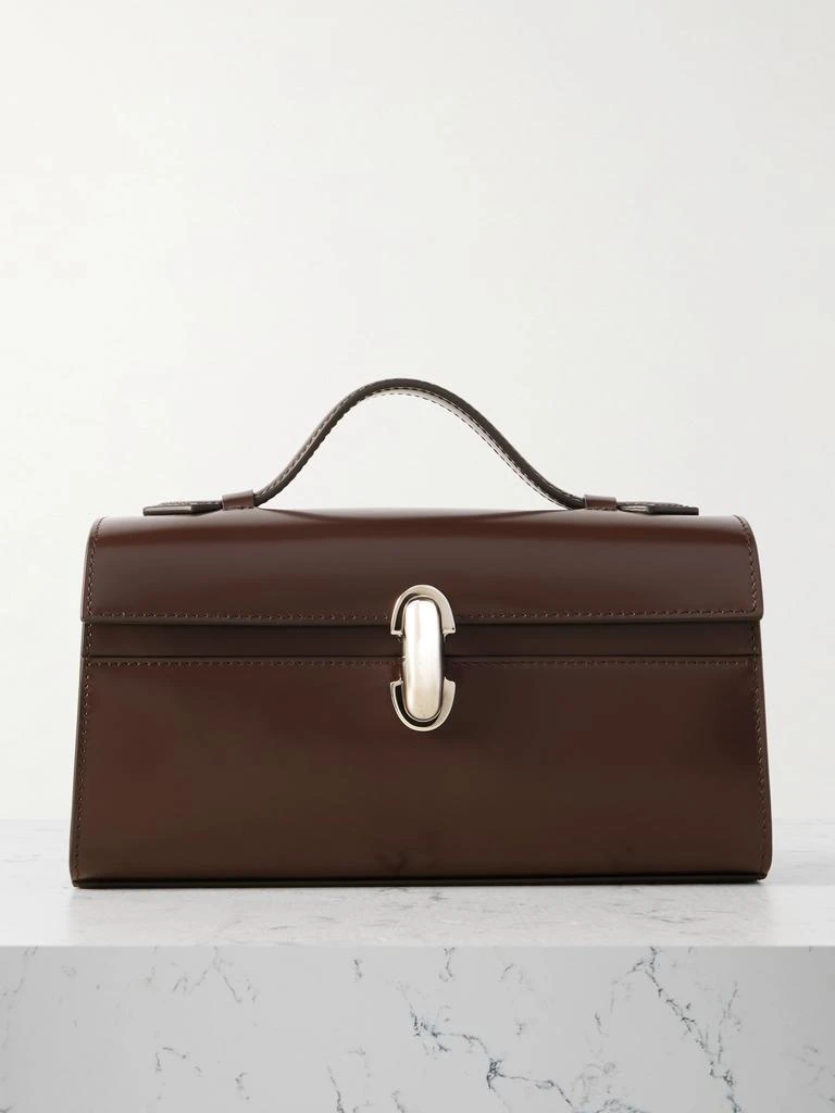 SAVETTE Symmetry Pochette 亮面皮革手提包 1